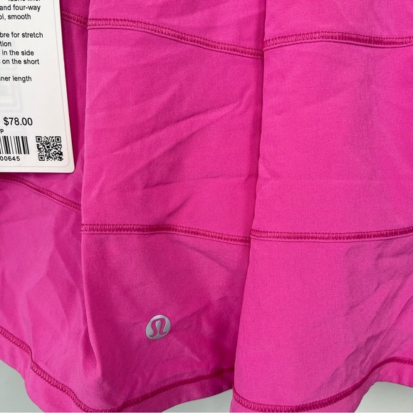 Lululemon pace rival mid rise shirt LONG sonic pink women’s size 6 NWT - Picture 5 of 7
